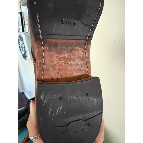 Wolverine 1000 Mile Brown Leather Lace-Up Boots Mens Size 9 - Picture 11 of 12